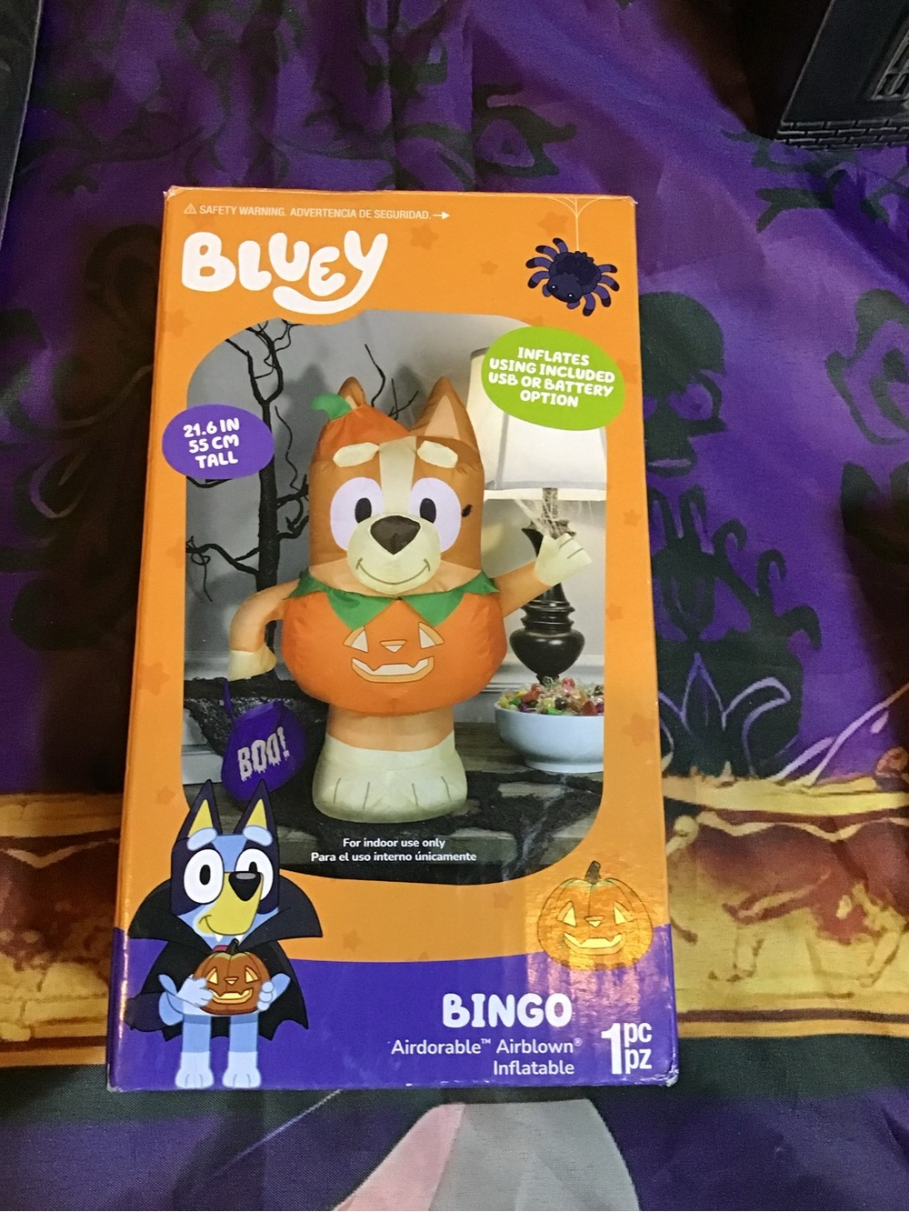 Bingo airblown inflatable 1pc 22.4 inch indoor -new